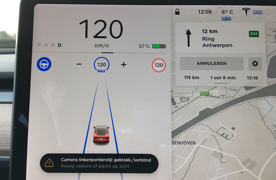 Camera geblokkeerd door de zon