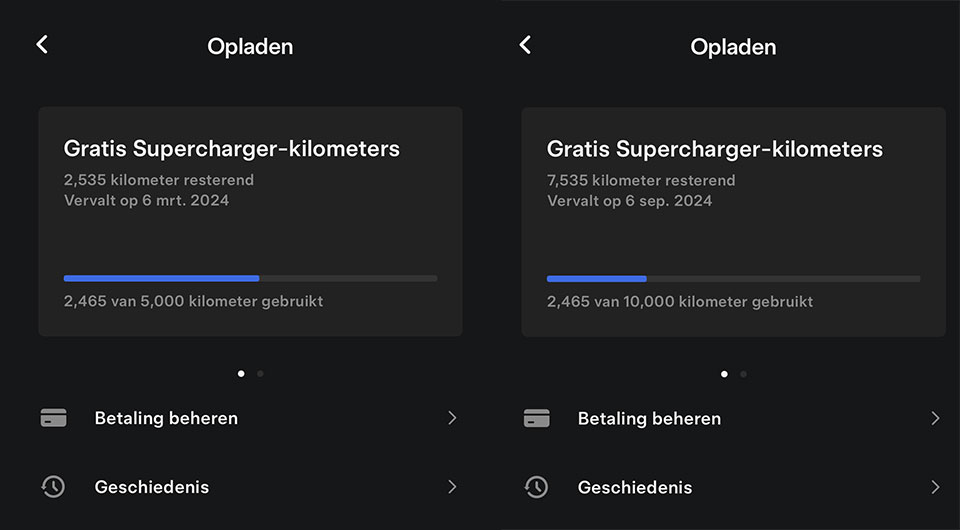 Supercharger tegoed opwaarderen Supercharger tegoed opwaarderen