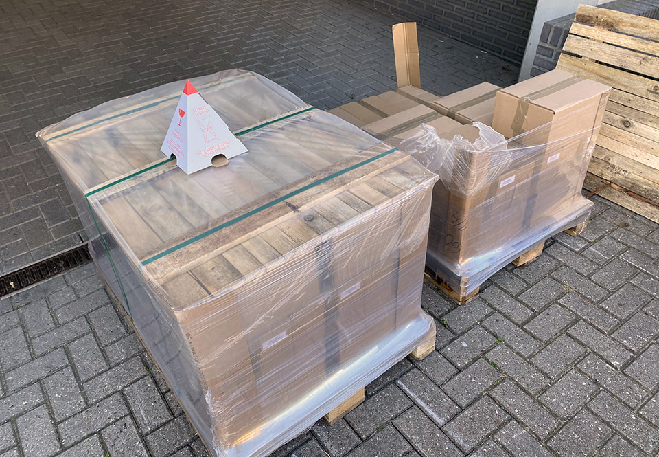Pallets met boeken Pallets met boeken
