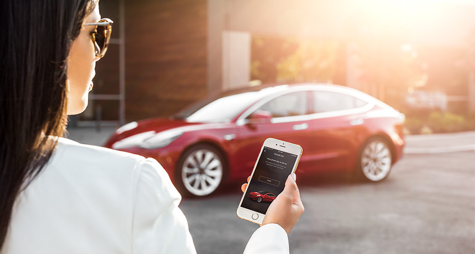 Tesla openen met je smartphone Tesla openen met je smartphone