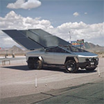 Concept: zonnepanelen op de Cybertruck